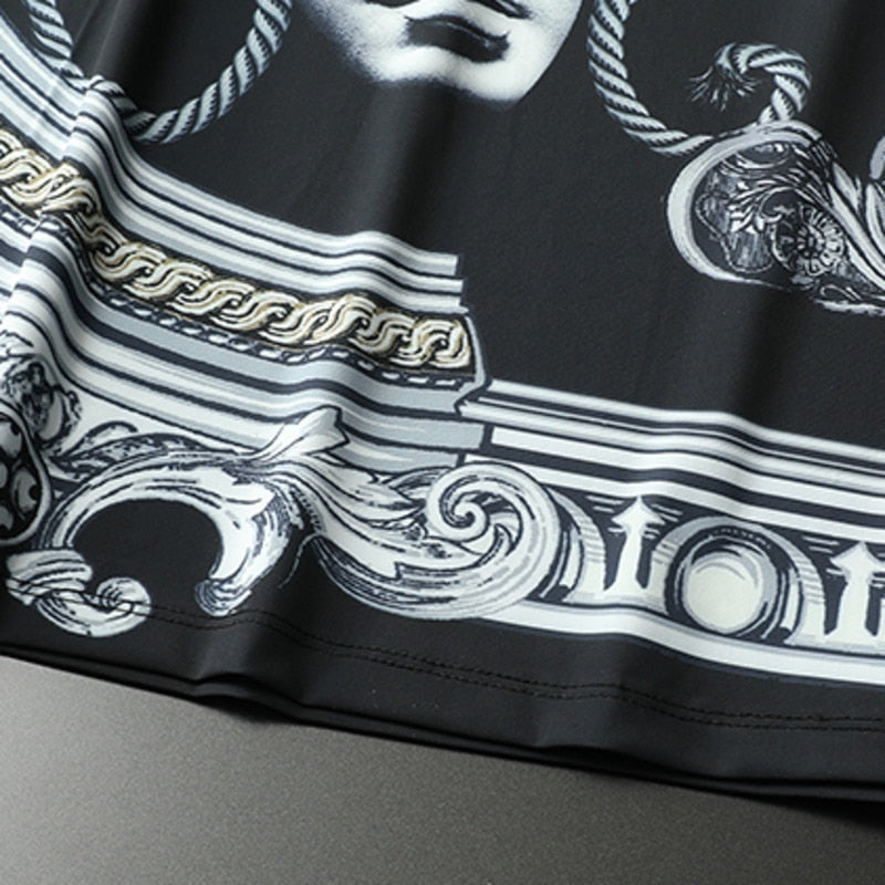 Midnight Artistic Face Printed T-Shirt