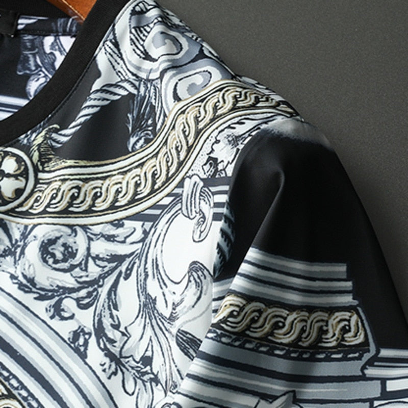 Midnight Artistic Face Printed T-Shirt