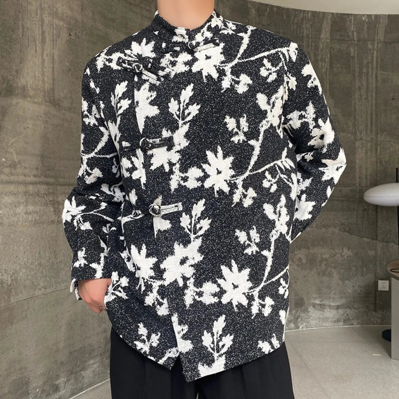 Dial Buckle Chinese Chic Shirt