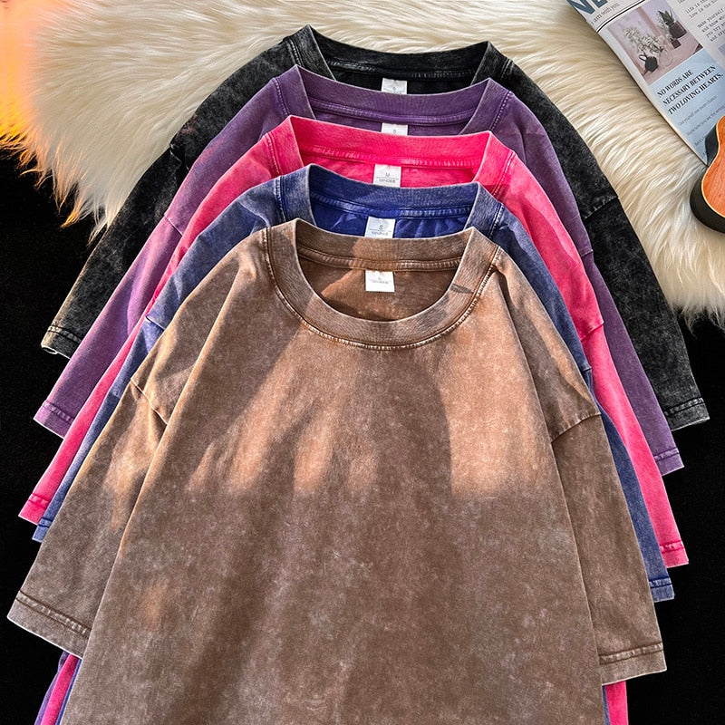 Casual Combed Cotton Oversize T-Shirt