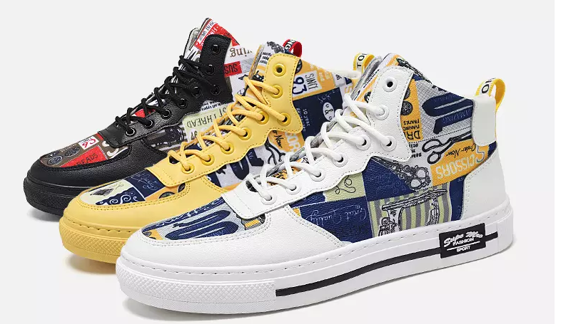 Vintage High Top Comfort Lace Up Men Sneaker