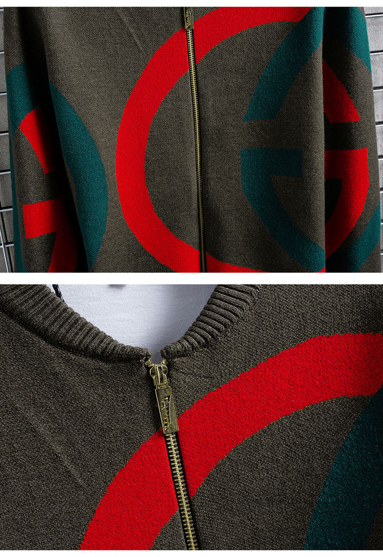 Big G Lettered Long Sleeves Jacket