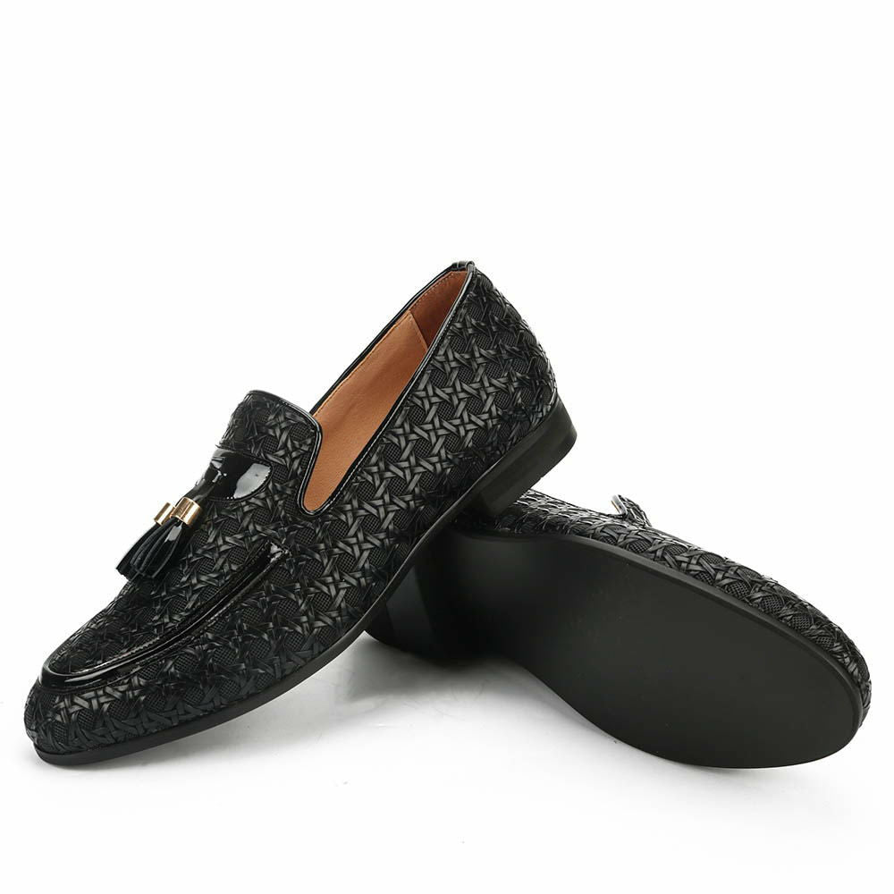 Lavish Interlace Top Men Loafers Shoes