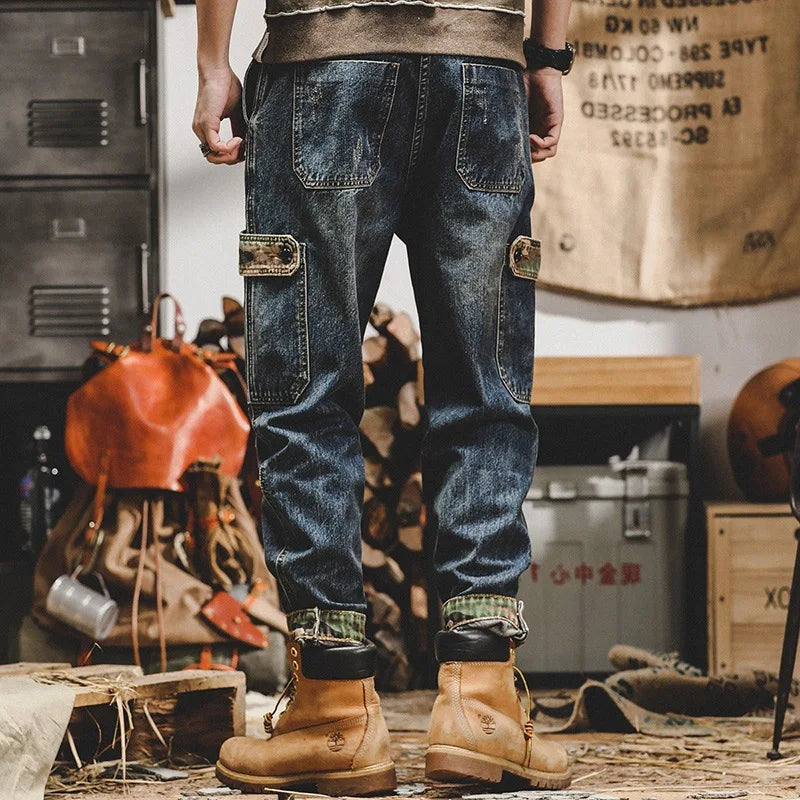 Vintage Big Pocket Cargo Jeans