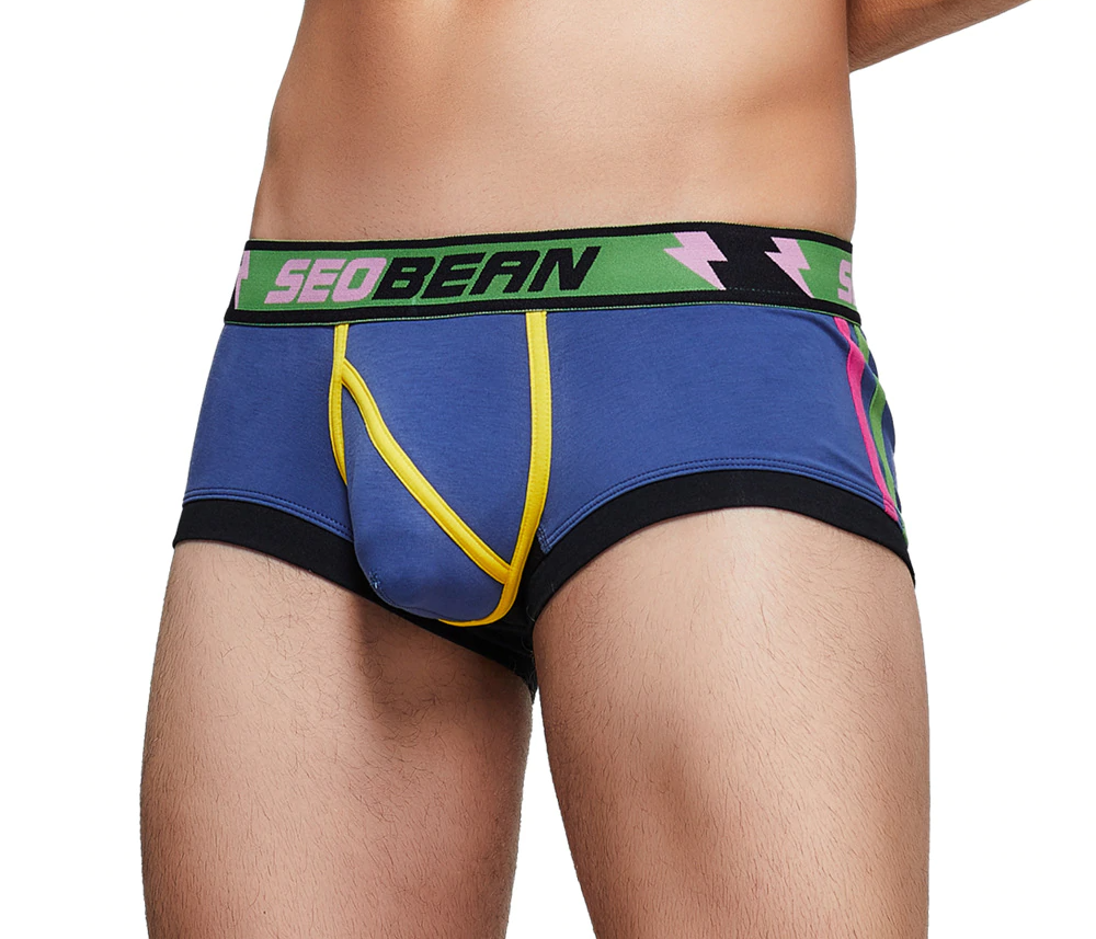 Solid Multi-Color Striped Man Boxers