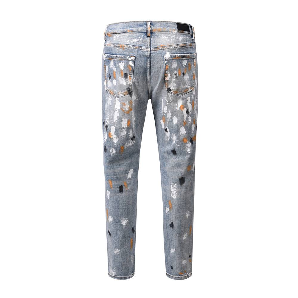 Hand Painted Denim Street Jeans
