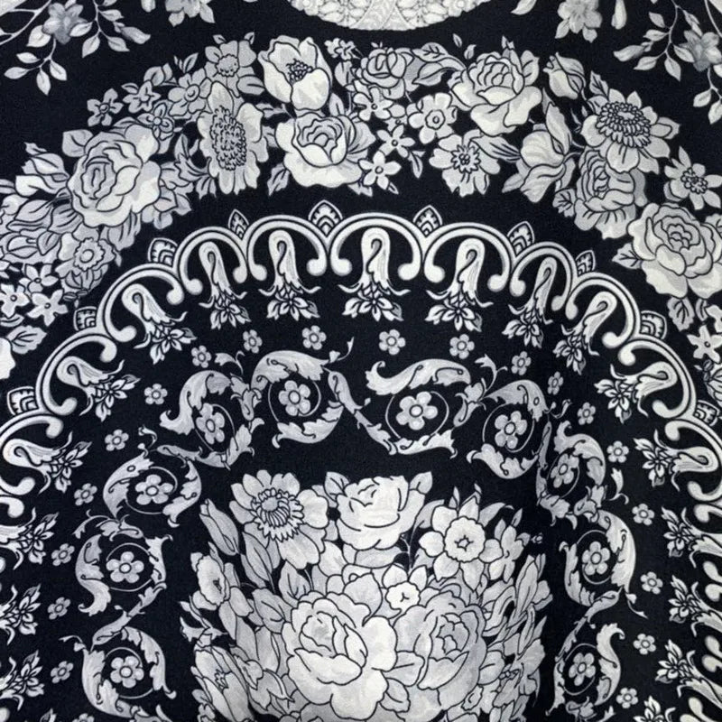 Vintage Black White Long Sleeve Shirt