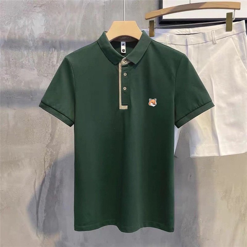 Fox Embroidery Patch Cotton Polo Shirt