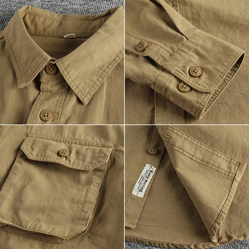 Vintage Style Long Sleeve Shirt