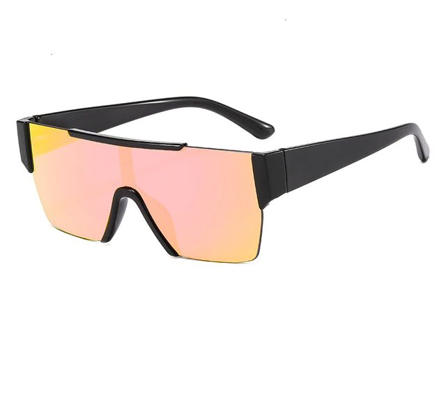 Plastic Frame and Lenses Sport Sunglasses
