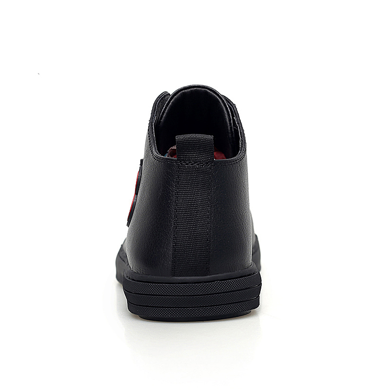 Men Black Gray Shoes Men Genuine Leather