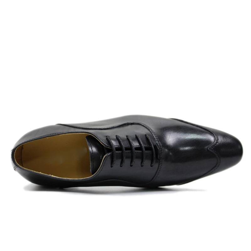 Classic Genuine Leather Black Brown Formal Men Shoes