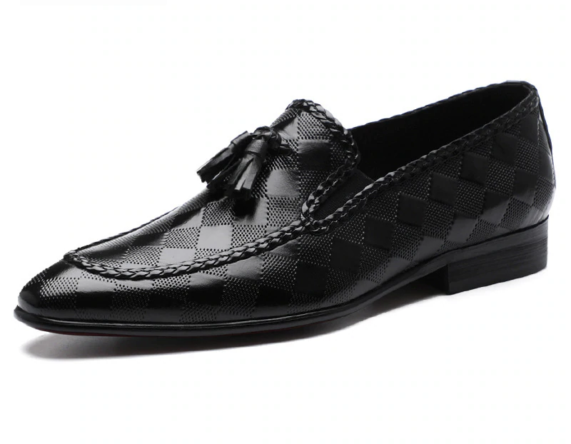 Formal Dress Style Bullock Tassel Genuine Leather Men Shoes
