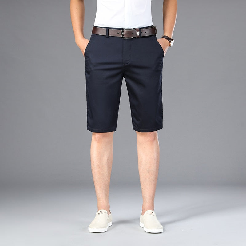 6 Solid Pocket Back Casual Shorts