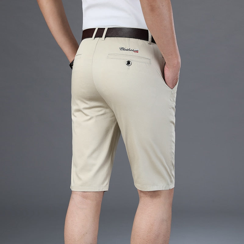 6 Solid Pocket Back Casual Shorts