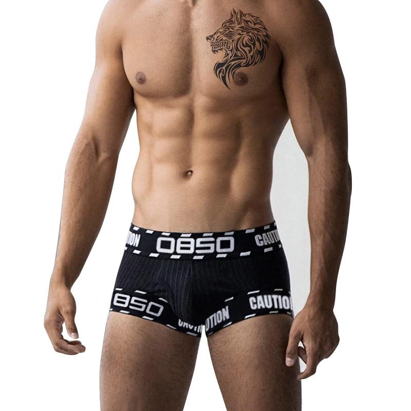 Spandex Cotton Solid Men Boxer