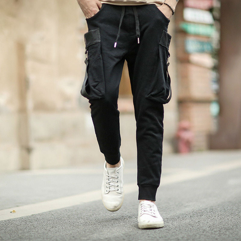 Fit Casual Large Pocket Street Style Men Pants