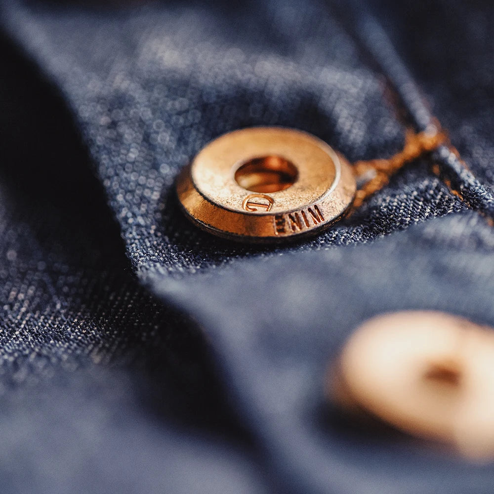 Casual Vintage Denim Polo Shirt