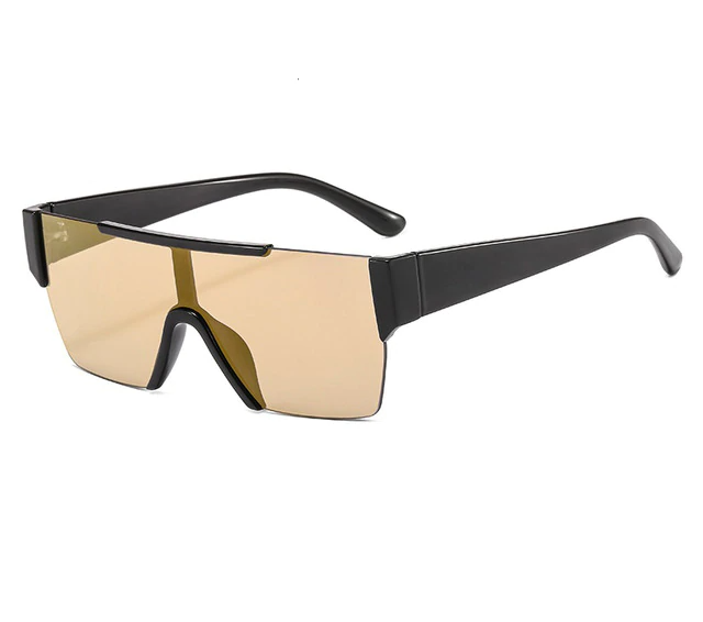 Plastic Frame and Lenses Sport Sunglasses