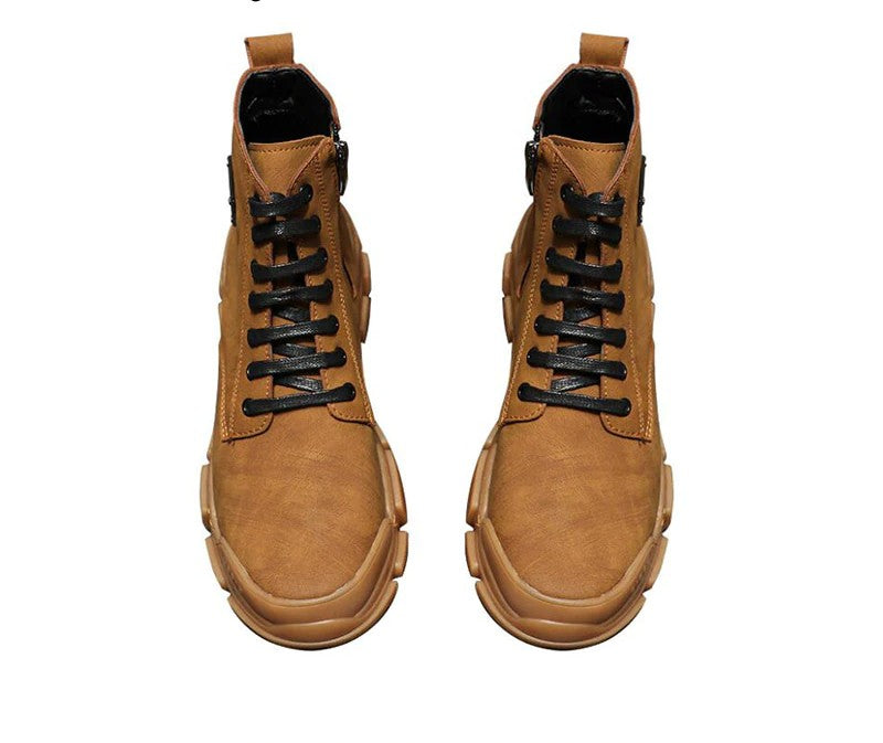 Basic Vintage Martin Style Men Casual Boots - FanFreakz