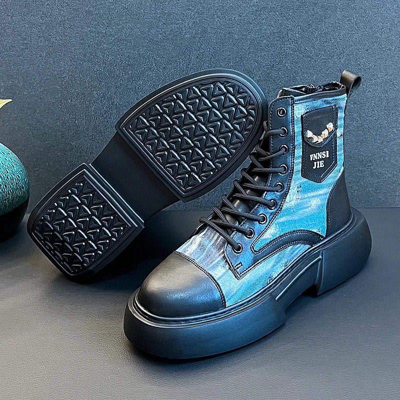 Casual Platform Microfiber PU Boots