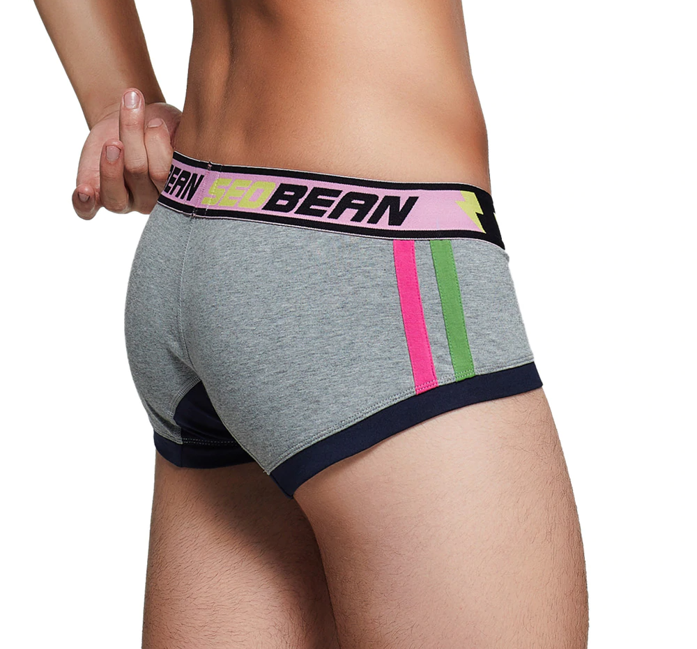 Solid Multi-Color Striped Man Boxers