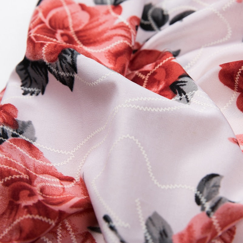 Floral Print Summer Short Sleeve Style Men Shirt