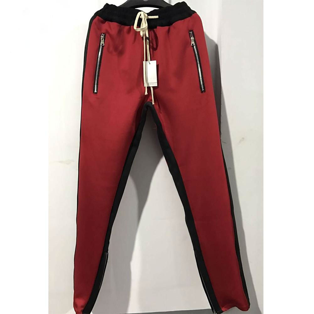Bottom Zipper Detail Men Side Stripe Jogger Pants - FanFreakz