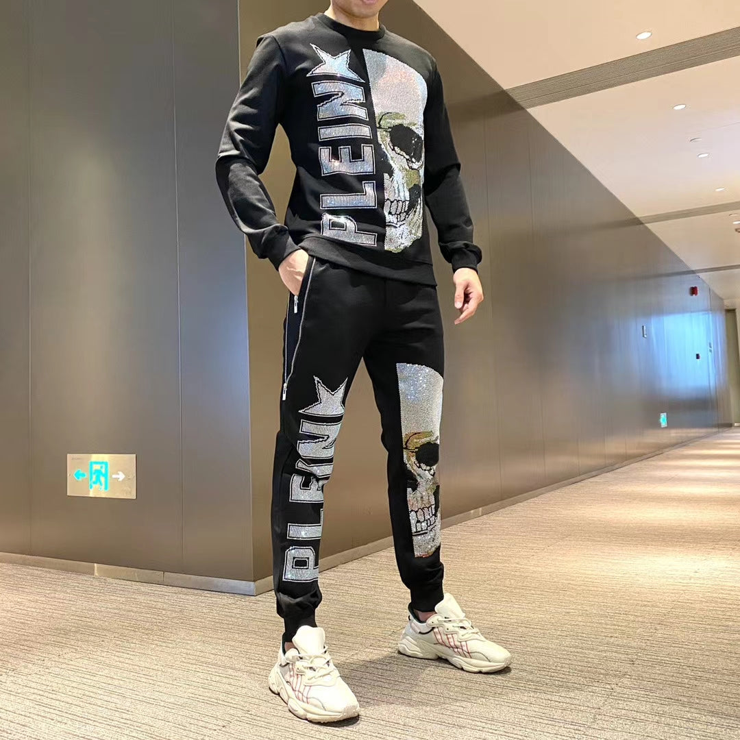 Glittering Skull Head Style Men Sets