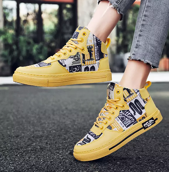 Vintage High Top Comfort Lace Up Men Sneaker