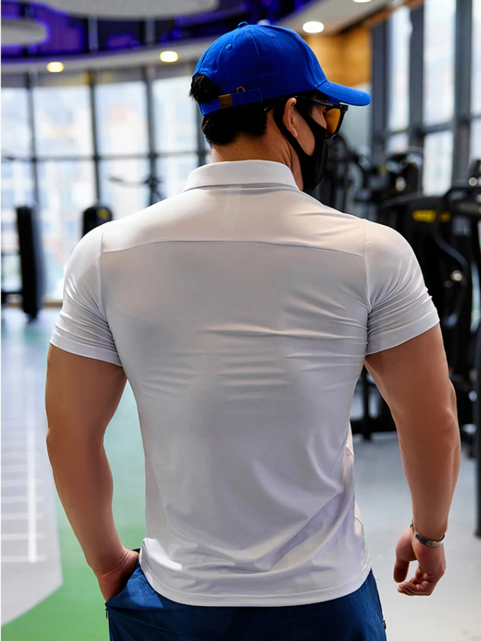 Slim Fit Solid Color Polo Shirt