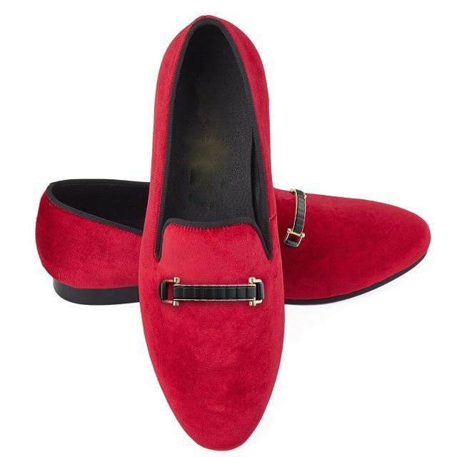 Unique Elegant Buckle Men Loafer Shoes