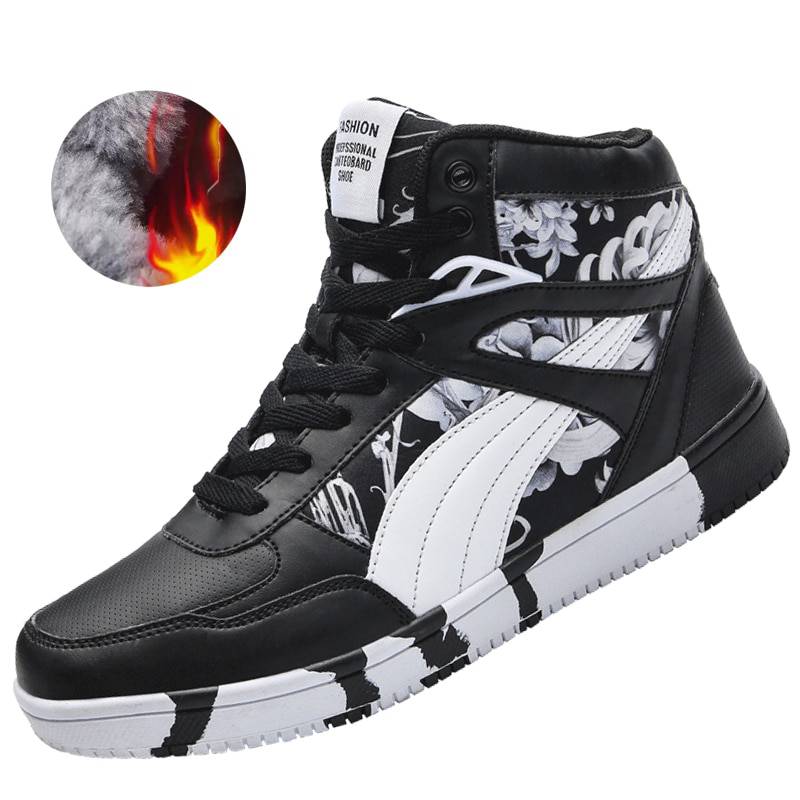 Casual with Floral Print Luxury Men Ankle Sneaker - FanFreakz