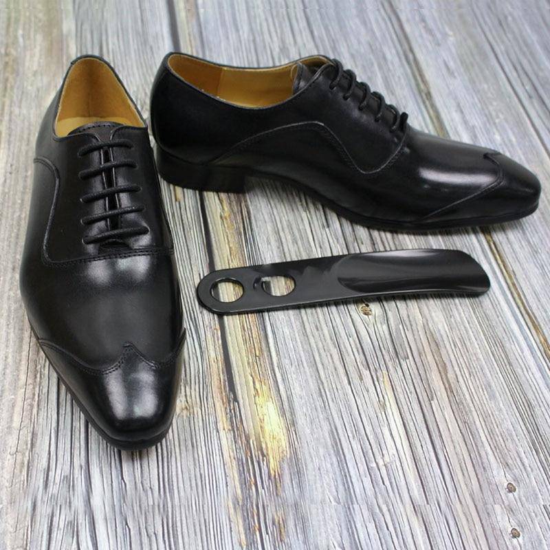 Classic Genuine Leather Black Brown Formal Men Shoes