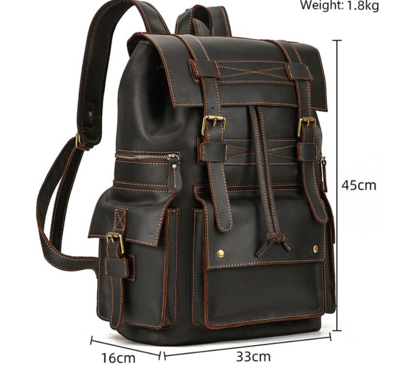 Royal Brown Vintage Backpack
