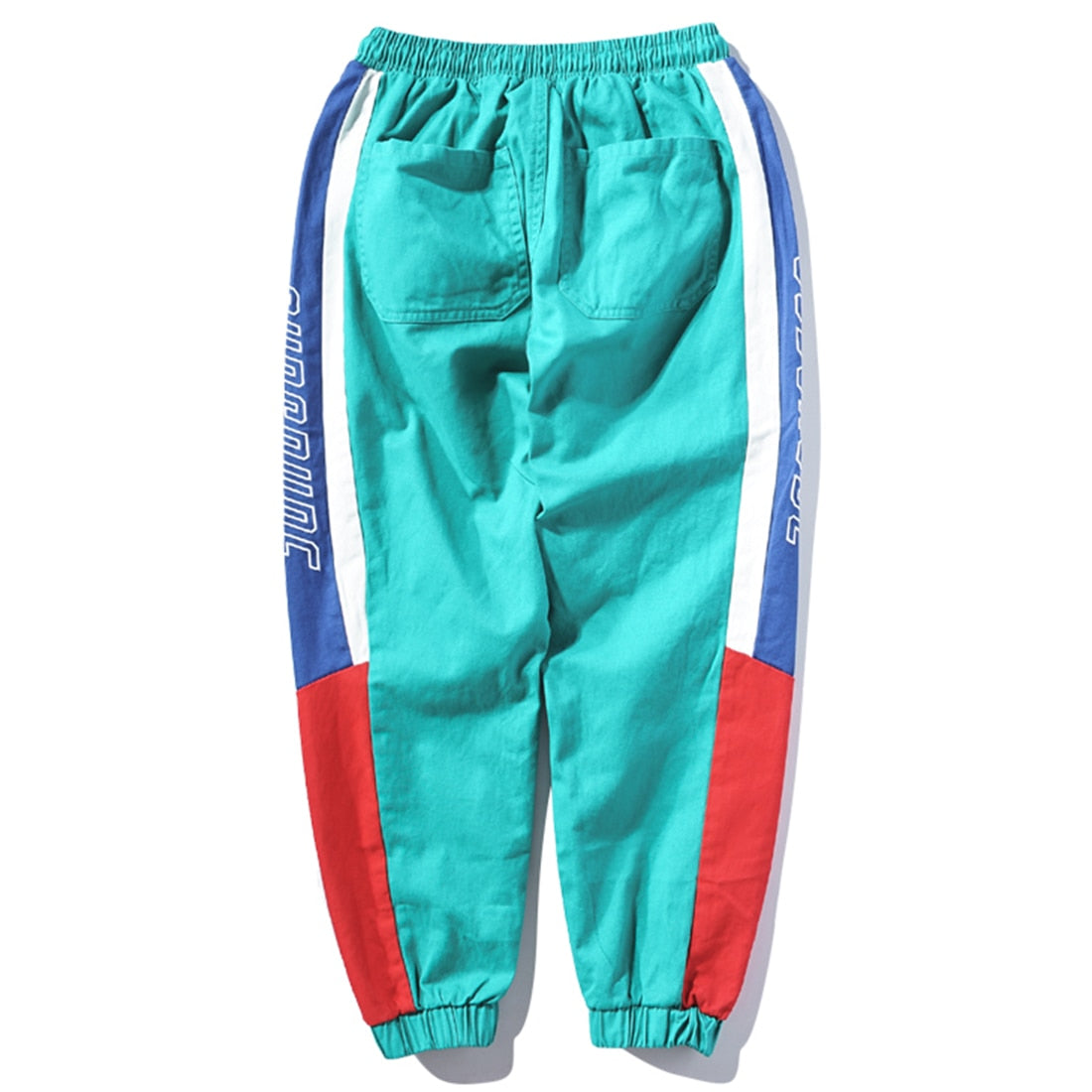 Bright Color Block Patchwork Men Jogger Sweat Pants - FanFreakz
