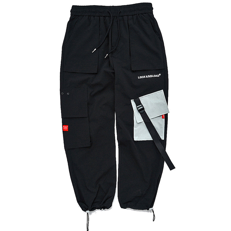 Contrast Pocket Hip Hop Streetwear Men Jogger Pants - FanFreakz