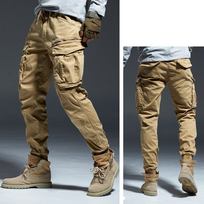 Ankle Length Solid Cotton Pants