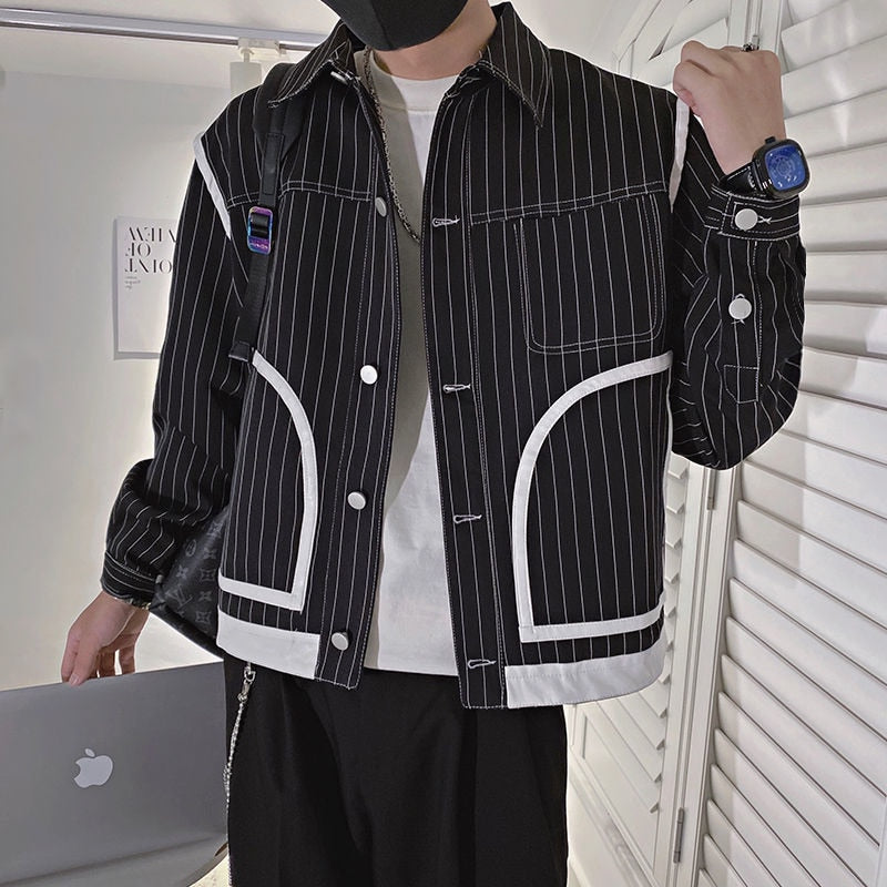 Cool and Stylish Vertical Striped Jacket
