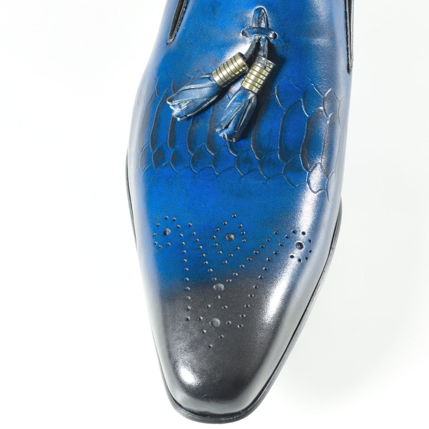 Light Blue Gradient Color Casual Loafers