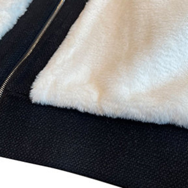 Two Splicing Contrasting Colors Jacket