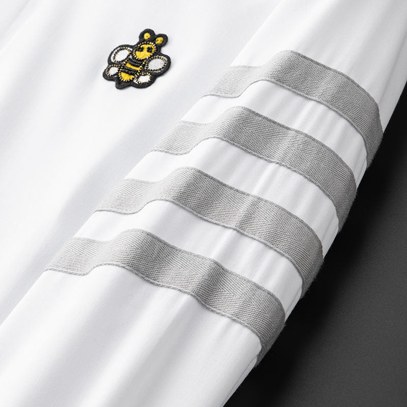 Bee Flannel Embroidery Shirt