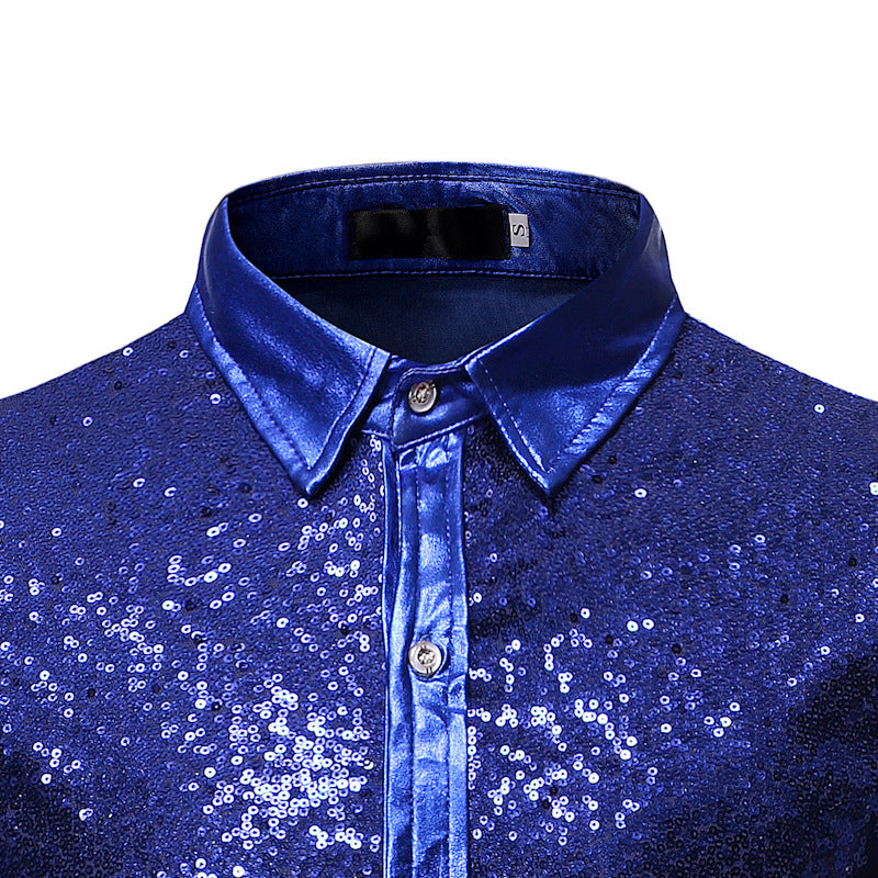 Body Shining Sequin Shirt