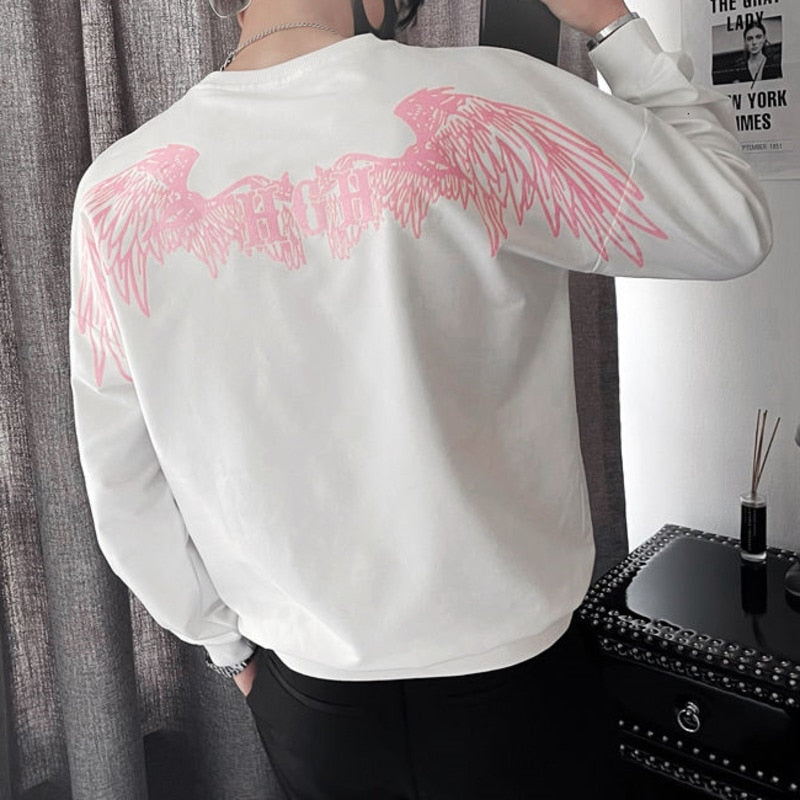 Back Wings Printed Cotton Polyester Sweatshirt