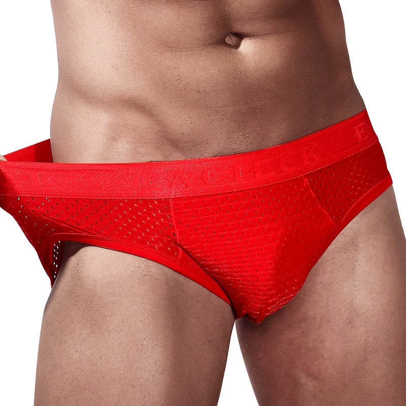 Monocolor Silk Hollow Men Underwear