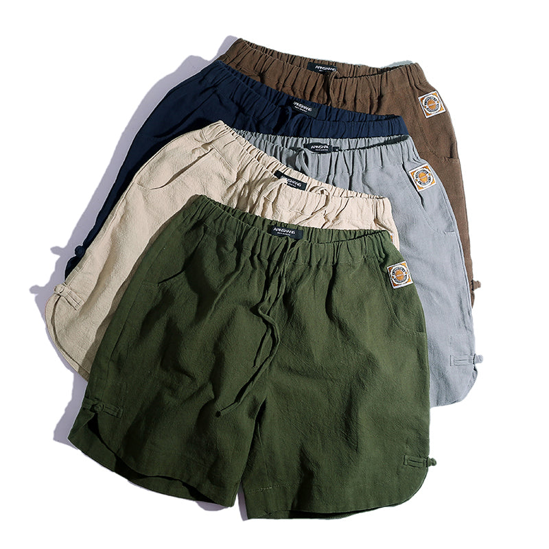 Linen Breathable Loose Fit Casual Short