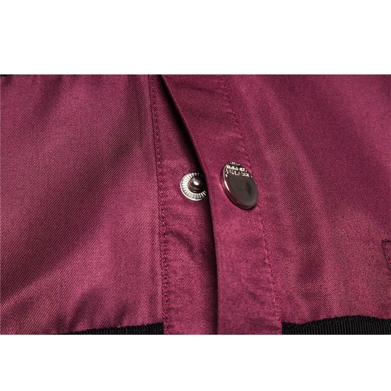 Chest Rivet Rows Men Goth Style Shirt