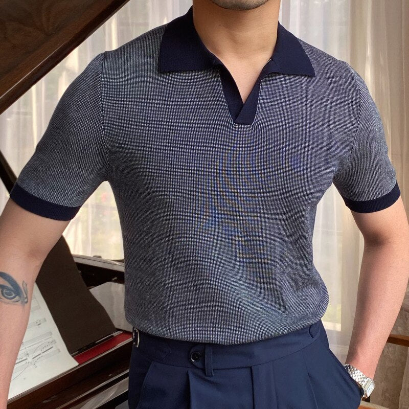 Slim Fit Solid Casual Men Polo Shirt