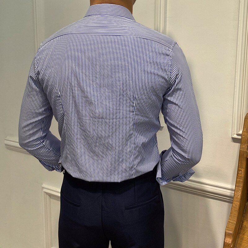 Englishman Classic Vertical Striped Shirt