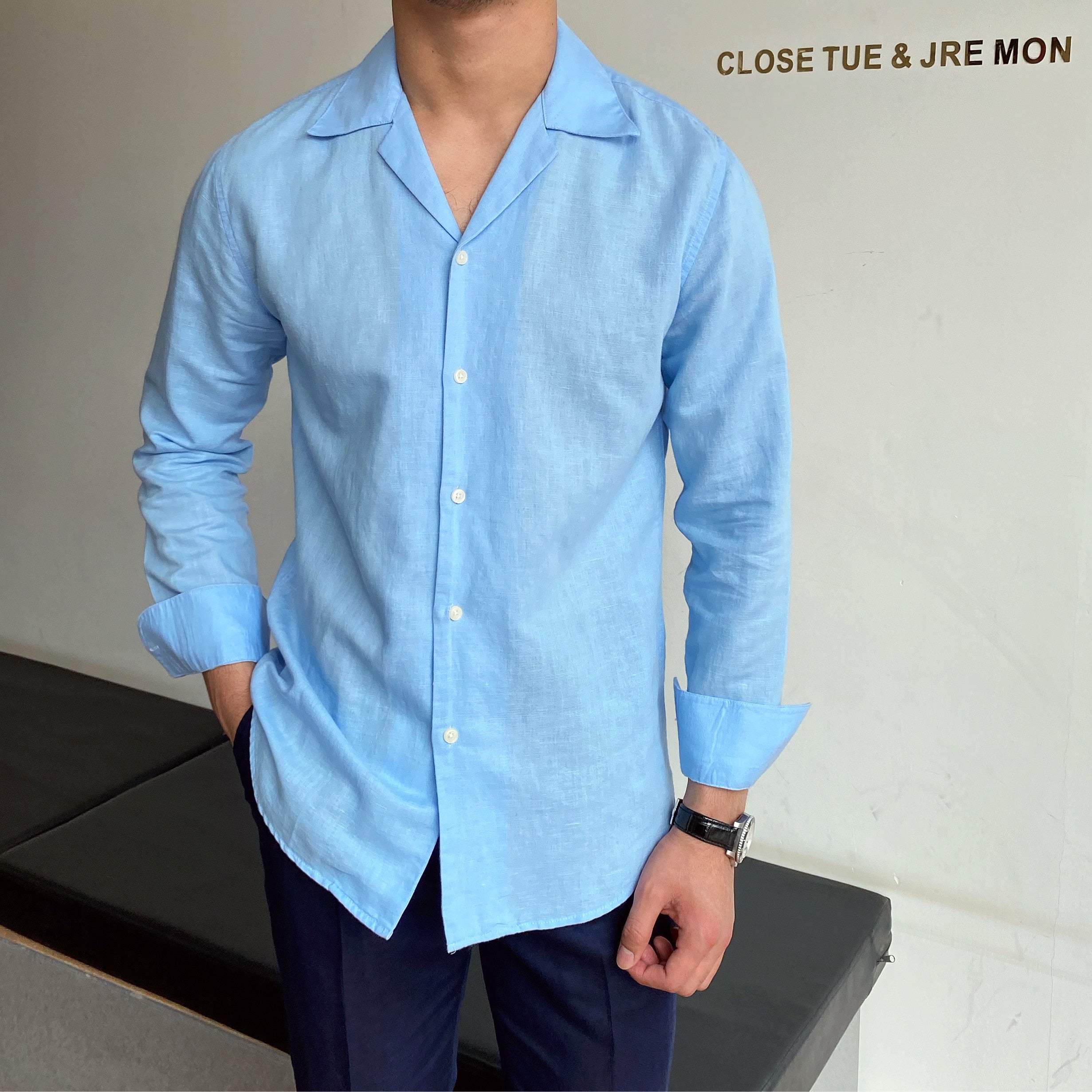 Plain Color Business British Style Shirt